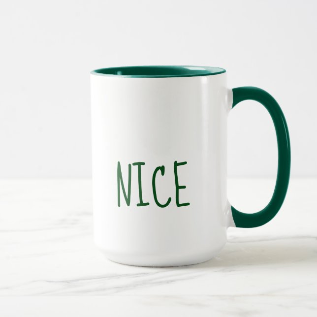Caneca de Natal Fofa Malvada e Boazinha (Direita)