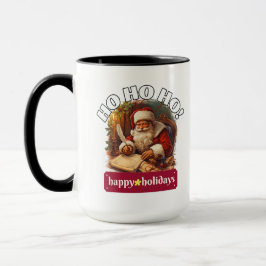 Caneca de Natal Ho Ho Ho Papai Noel | Ideia de Pre