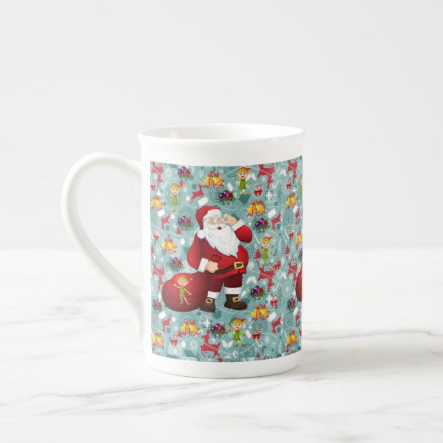 Caneca de Natal, Papais noeis, Feliz Natal (Esquerda)