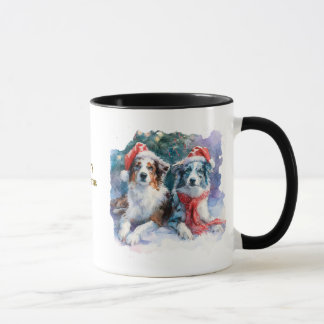 Caneca de Natal para Amantes de Cachorros