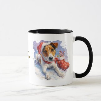 Caneca de Natal para Amantes de Cachorros