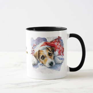 Caneca de Natal para Amantes de Cachorros
