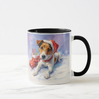 Caneca de Natal para Amantes de Cachorros