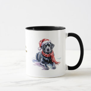 Caneca de Natal para Amantes de Cães/Labrador