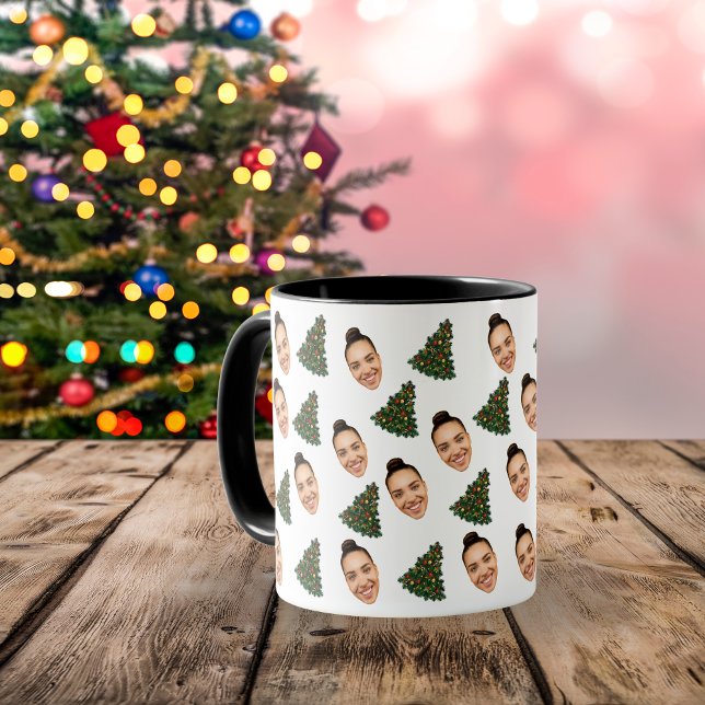 Caneca de Natal Personalizada com Seu Rosto  (Criador carregado)