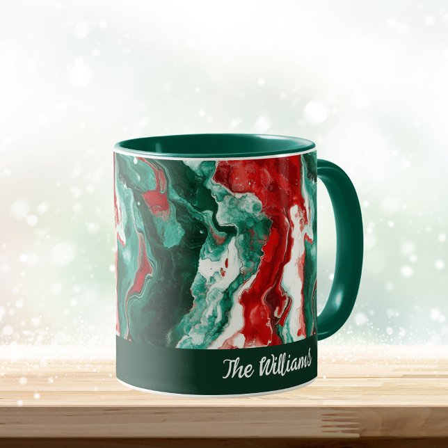 Caneca de Natal Personalizada da Família - Design  (Criador carregado)