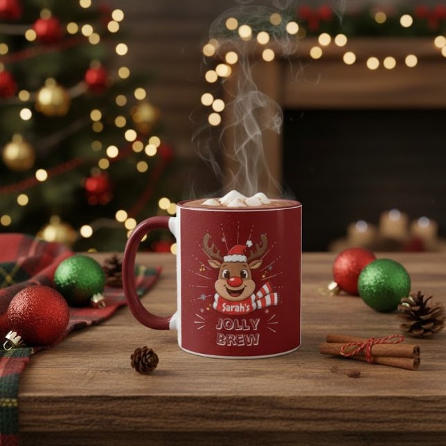 Caneca de Natal Personalizada | Festa de Fim de An (Criador carregado)