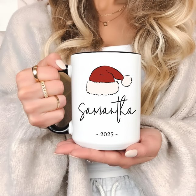 Caneca de Natal Personalizada para Amigos ou Coleg (personalized christmas gift, santa claus mug, family christmas mug, bulk christmas mug for coworkers)