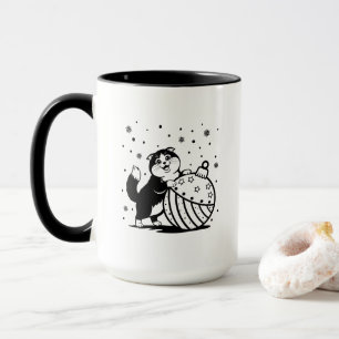Caneca de Natal personalizada para gato