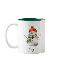 Caneca de Natal Personalizada Snowman