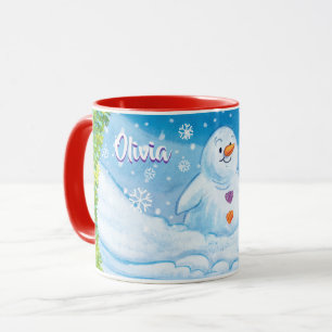 Caneca de Natal, PingPing Penguin e Snowman.