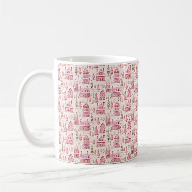 Caneca de Natal Rosa-Molhada (Esquerda)