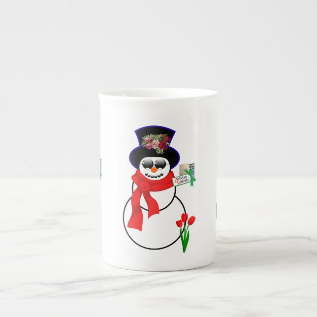 Caneca de Natal, Snowman, Feliz Iphone de Natal (Frente)