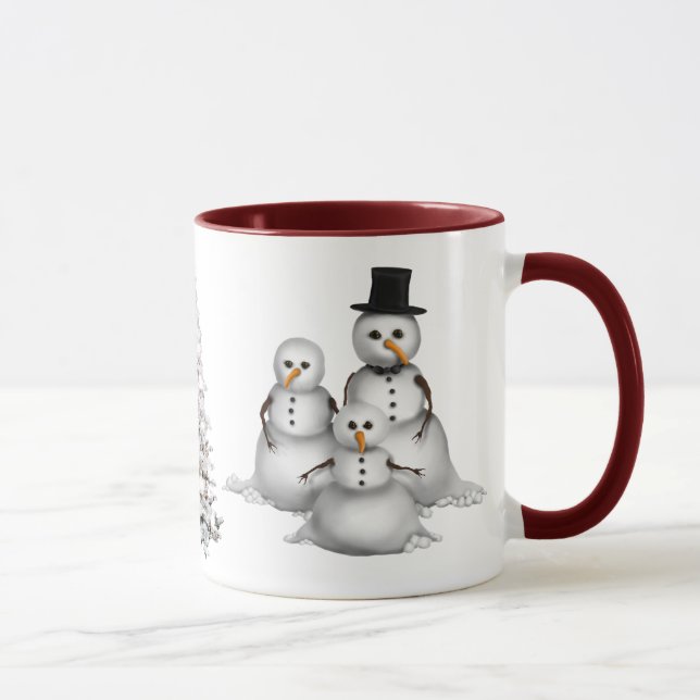 Caneca de Natal Snowmans (Direita)