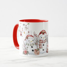 Caneca de Natal Snowmen
