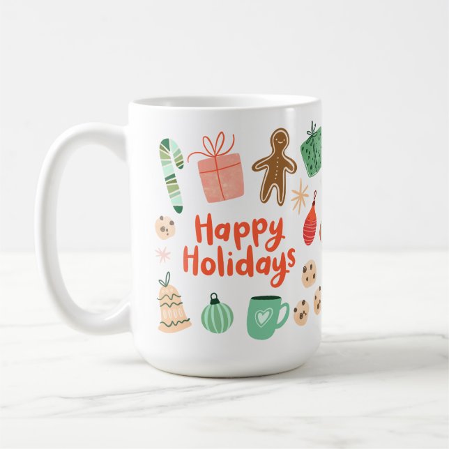 Caneca de Natal Whimsical (Esquerda)