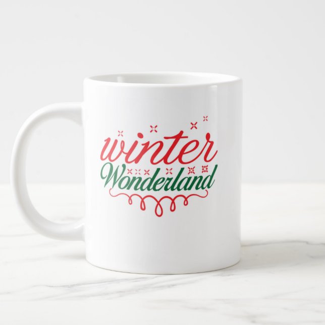 Caneca de Natal – Xícara de Cacau Quente e Café pa (Esquerda)