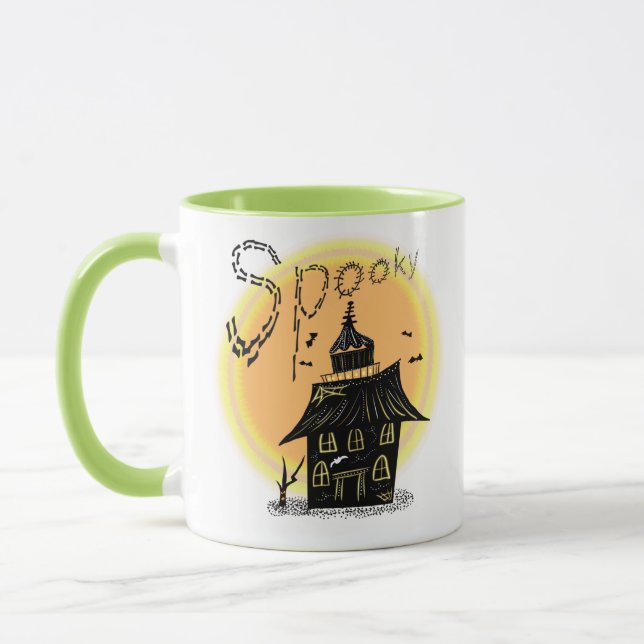 Caneca de Neon Assombrado Casa de Halloween Assust (Esquerda)