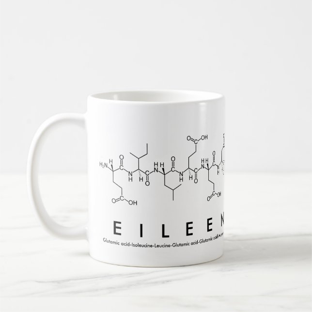 Caneca de nome de peptídeo de Eileen (Esquerda)