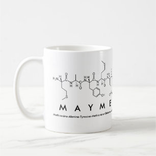 Caneca de nome peptídeo Mayme