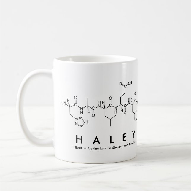 Caneca de nome peptídico Haley (Esquerda)