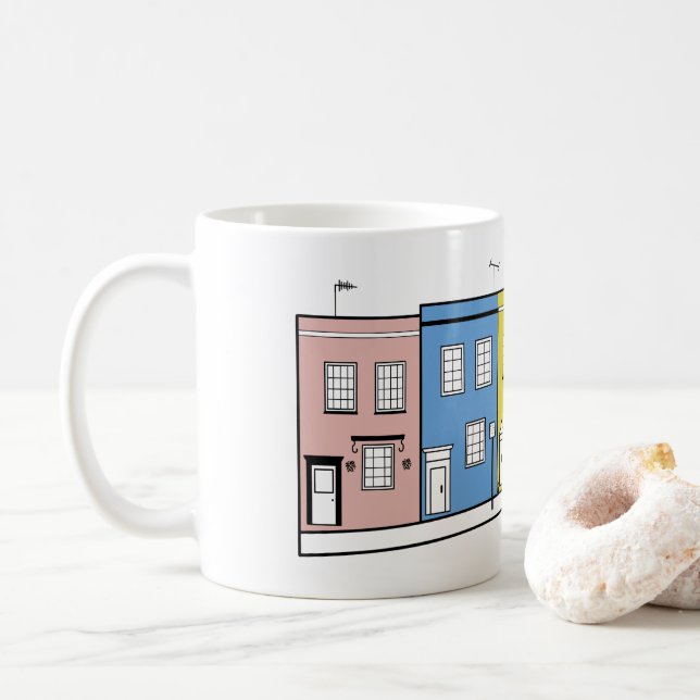 Caneca de Notting Hill Londres (Com Donut)