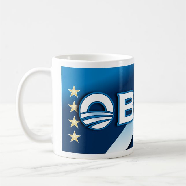 Caneca de OBAMA 2012 do voto (Esquerda)