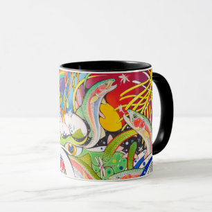 Caneca De "original dos arcos-íris da piscina Plung" por