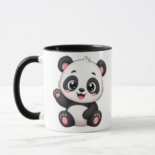 Caneca de Panda Fofa – Xícara de Café de Panda de