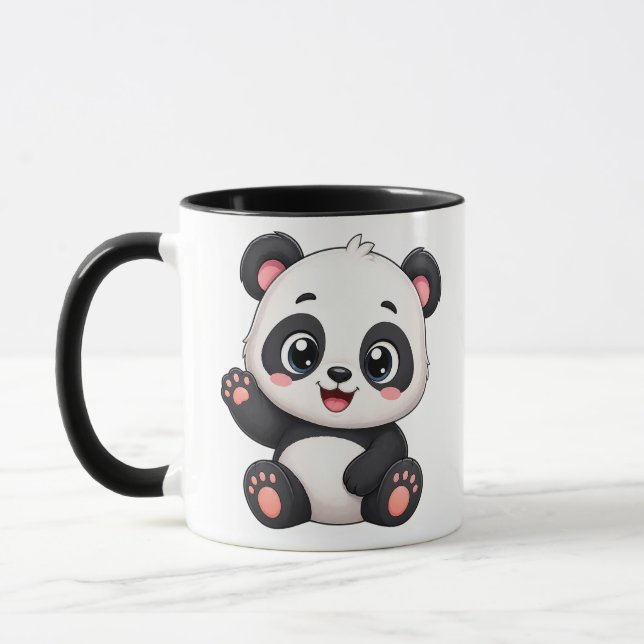 Caneca de Panda Fofa – Xícara de Café de Panda de  (Esquerda)