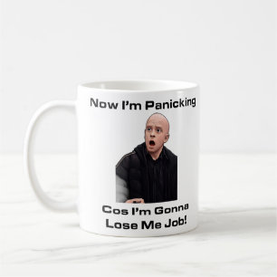 Caneca de Pânico Divertida Café Novelidade Humor n