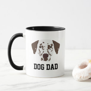 Caneca de Papai Cachorro Dálmata com Manchas Marro