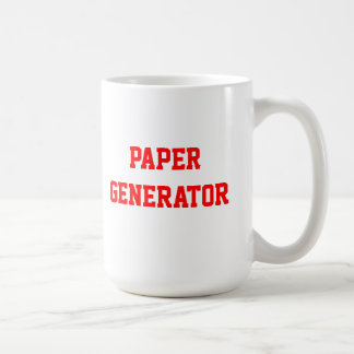 Caneca de papel do gerador