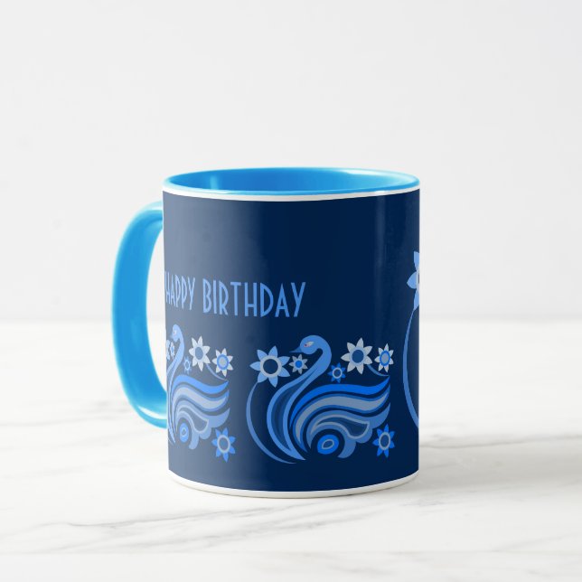 CANECA DE PÁSARO CRIATIVO PARA PRESENTE (Frente Esquerda)