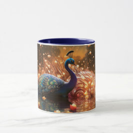 Caneca de Pavão com Monograma Personalizado Deslum