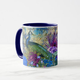 Caneca de Pavão com Monograma Personalizado Deslum