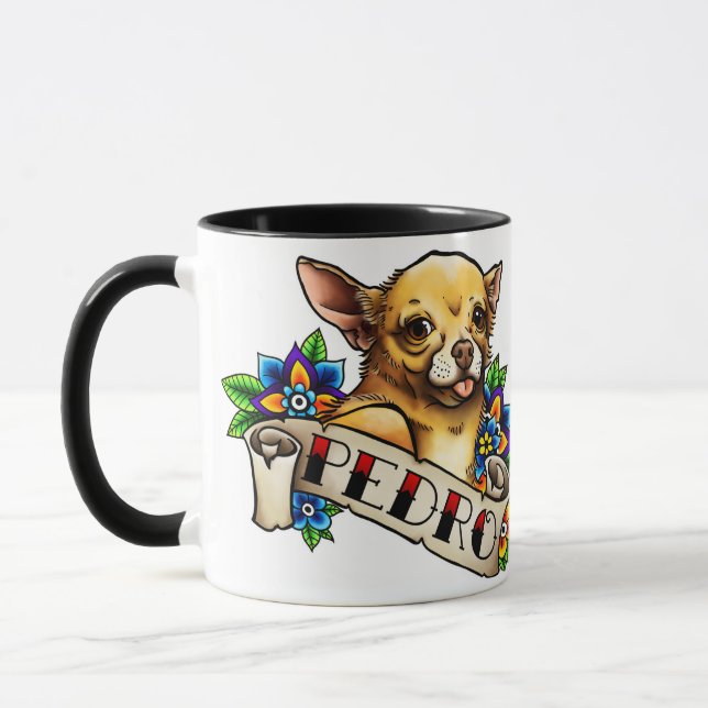 Caneca de Pedro da chihuahua (Esquerda)