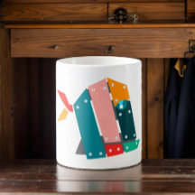 Caneca De Peixe Geométrica Mecânica