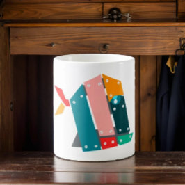 Caneca De Peixe Geométrica Mecânica