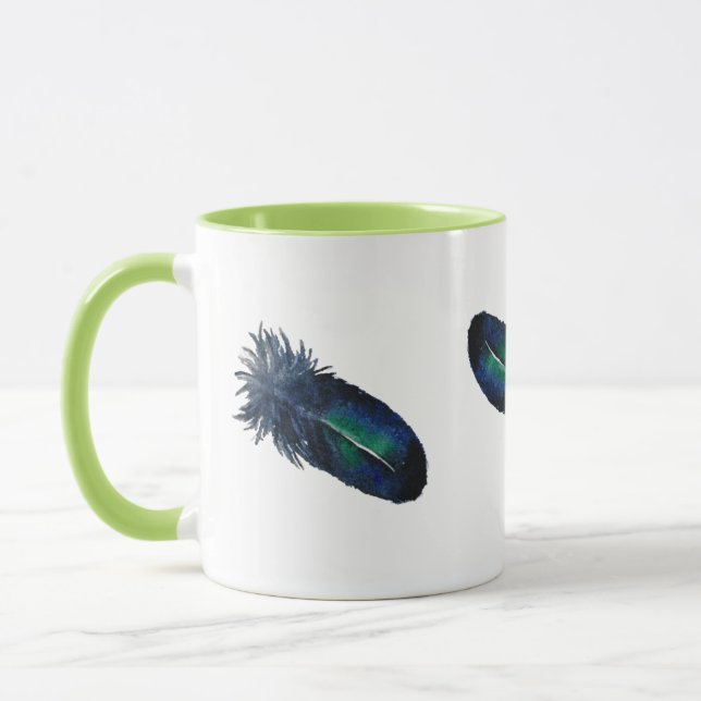 Caneca de Pena de Pavão  (Esquerda)