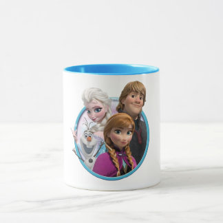 Caneca de personagens do filme Frozen 