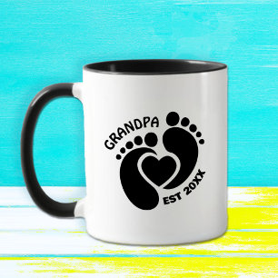 Caneca de Pés de Bebê para Avô