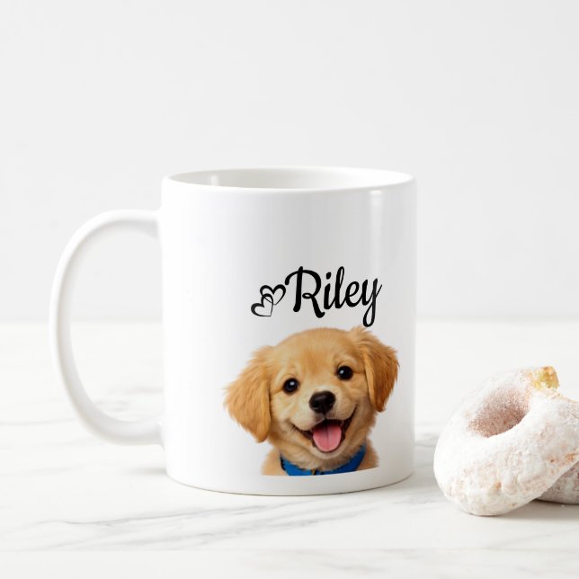 Caneca de Pet Personalizada com Nome, Café de Cach (Com Donut)