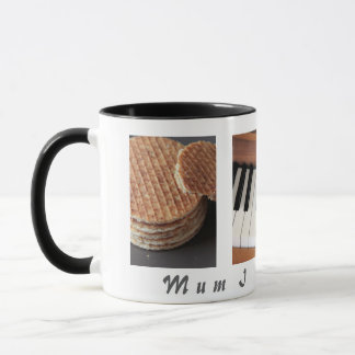 Caneca de Piano de Stroopwafel Doce — Presente par