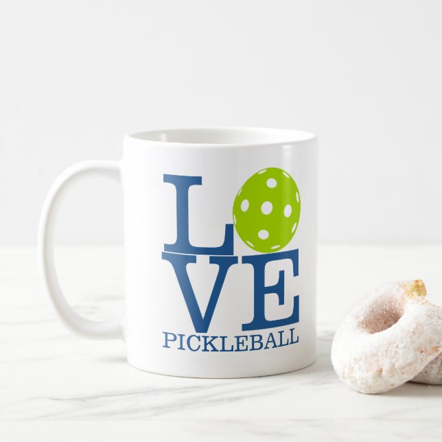 Caneca de Pickleball: "AMOR PICKLEBALL " (Com Donut)