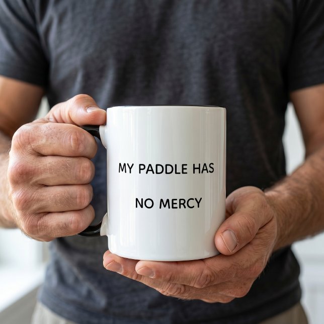 Caneca de Pickleball 'Meu Remo Não Tem Misericórdi (Criador carregado)