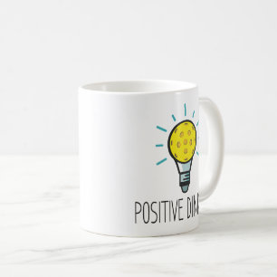 Caneca De Picleball De Dinheiro Positivo