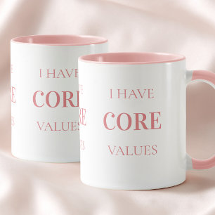 Caneca de Pilates Rosa com Tipografia Simples de C