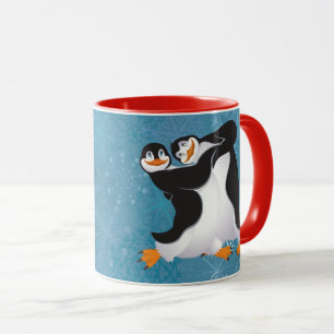 Caneca de Pinguins Dançantes de Inverno