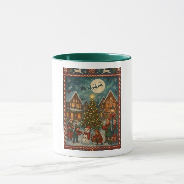 caneca de pintura de Natal (Centro)